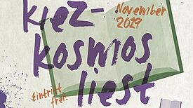 Ausschnitt aus dem offiziellen Flyer für das Lesefestival „Kiezkosmos liest!“ Grafik: QM Badstraße